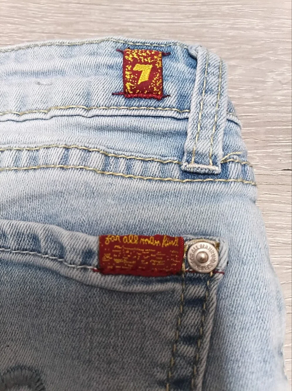 Girls Skinny 7 For All Man Kind Jeans